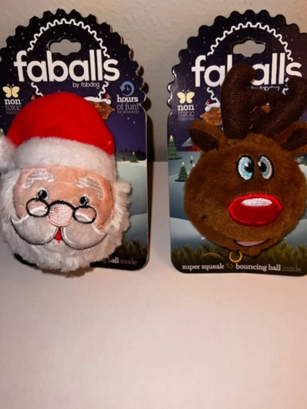 Holiday Dog Toys - set of 3